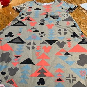 LulaRoe Carly Disney release swing dress.  Minnie Mouse on gray.  Size Medium.